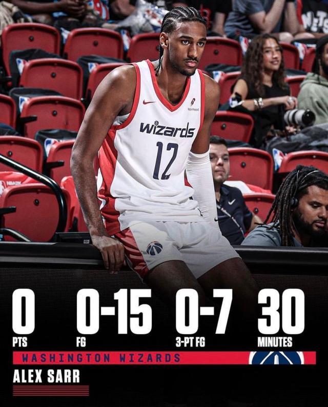 榜眼中锋萨尔15投0分 对比之下布朗尼很高效！